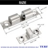 TERF® Heavy Duty Polished Chrome Double Ball Catch 42mm Tension
