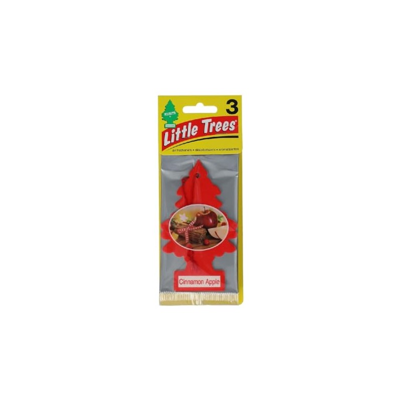 Car Freshner Trees 32038 Cinnamn Apple 3pk Little Tree