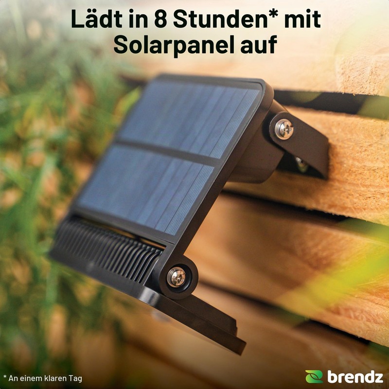 Brendz Paso Solar Outdoor Light with Motion Sensor, 1000 Lumens,