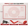 2-Pack Silicone Baking Mat Non-Stick Pastry Dough Rolling Mat with