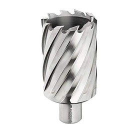 EUROBOOR Annular Cutter - 5/8" Diameter HSS Cutter & Pin with 2" Cut Depth & Universal Nitto/Weldon Shank - HCLU.5/8