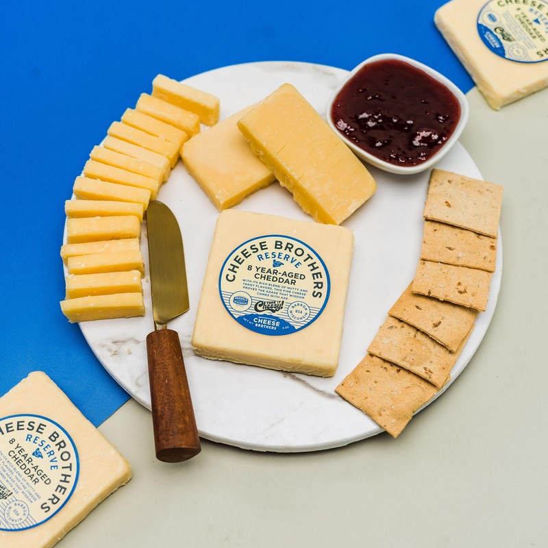 Cheese Bros. Cheddar Cheese | Made in Wisconsin (8-Year Aged,