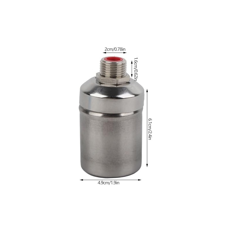 Stainless Steel Float Ball Valve, Water Tank Valve, 1/2 Inch,