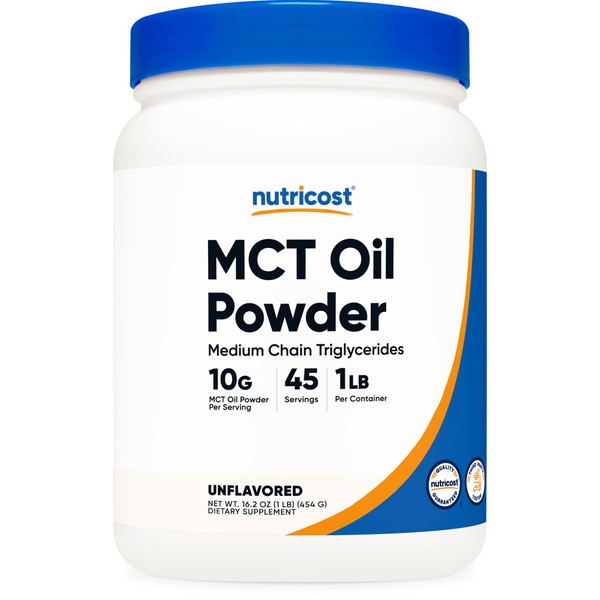 Nutricost MCT Oil Powder 1LB (16oz) - Great for Keto,
