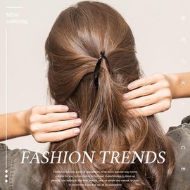 XENQITO Pack of 4 Large Banana Clips, Vintage Hair Clip, Hair Clip for Thick Hair, Ponytail Hair Cip, Thick Hair Clip