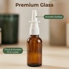 6Pcs 10ml/0.34oz Glass Nasal Spray Bottles - Portable Empty Refillable