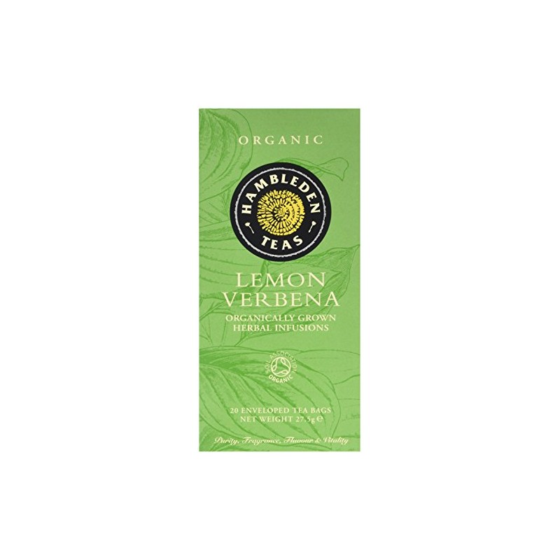 Hambleden Herbs Organic Lemon Verbena 20 Tea Bags (Pack of