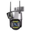 Dual Lens Outdoor PTZ WiFi Security Camera – 1080P/4MP Resolution,