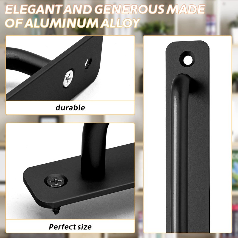 Piutouyar 2 Pack Aluminum Alloy Sliding Barn Door Handle, 128mm