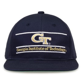 The Game NCAA Georgia Tech Yellow Jackets, Unisex Retro Bar Design Hat, Adjustable, One Size
