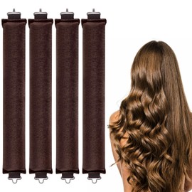 LFCFBH 4PCS Heatless Curling Rod, Soft Overnight Blowout Rods for Long Hair, Short Hair, Straight or Curly Hair
