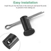 M METERXITY 4-Pack Single Hole Clevis Pins, M10x20mm Carbon Steel