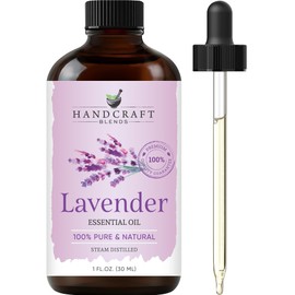 Handcraft Blends Lavender Essential Oil – 1 Fl Oz – 100% Pure and Natural – Premium Grade Essential Oil for Diffuser and Aromatherapy, Skin, Massage, Candle and Soap Making Fragrance