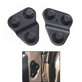 Front Door Screw Protection Bolts Cover Trim Fit for Jeep Wrangler 2018-2021