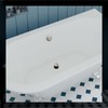 Aolemi Two Hole Bathtub Overflow Faceplate Replacement with Screw Brushed