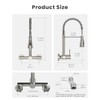 Wall Mount Kitchen Faucet Single Handles, 8 Inch Center Wall