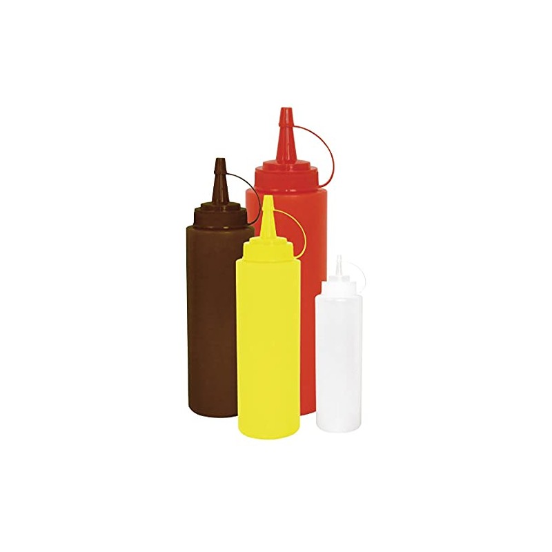 Vogue W833 Squeeze Sauce Bottle, 35 oz., Red