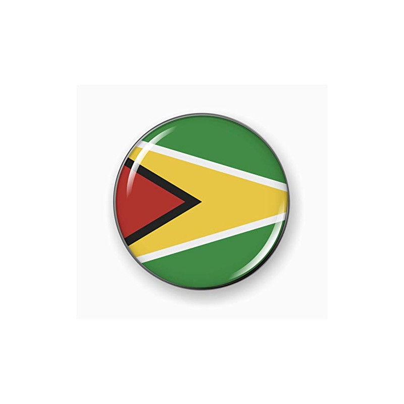 Flag of Guyana | 3D Domed CAR Emblem Badge Sticker