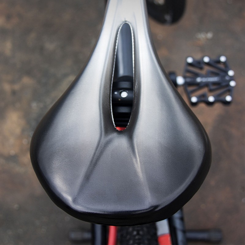 Bike Saddle Cushion Lightweight Carbon Fiber Structure Hollow Breathable Bicycle