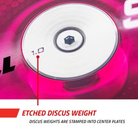 Gill Athletics S6 Spin Disc for Track - 1 KG Discus Training Equipment, 60% Rim Weight, 1k Track & Field Throwing Equipment, Mens Discus and Womens Discus 1kg - 1k Discus Track and Field