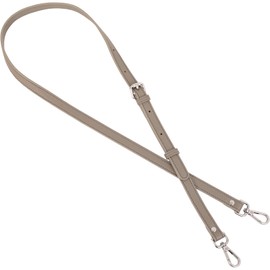 RafiCaro Shoulder Strap, Adjustable Length, Interchange, Crossbody Bag, Single Item, PU Leather, Carabiner, Simple, Thinner, Lightweight, beige (taupe)