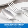 16 Pcs Forks and Spoons Silverware Set,Food Grade Stainless Steel