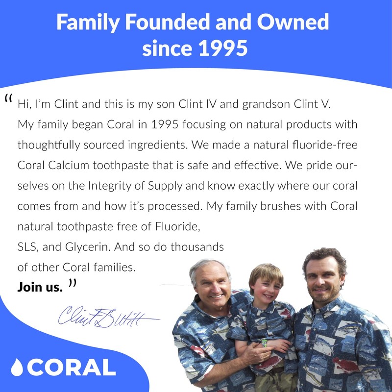 Coral Nano Silver Foaming Toothpaste, Natural Fluoride Free Toothpaste, SLS
