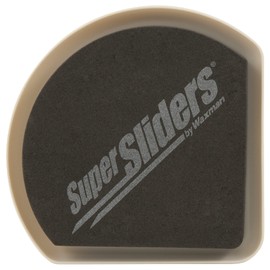 Super Sliders Multi-Surface 5" & 7" Slide & Hide Reusable Furniture Sliders for Hard and Carpeted Surfaces, Beige (16 Pack)