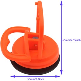 LBTODH 2PCS Heavy Duty Suction Cup Small Dent Puller for Car Dent Removal, Tiles, Glass, Screen and Objects Moving(Orange)