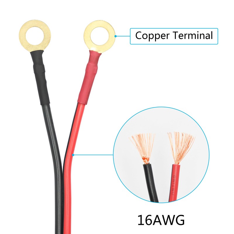 12V Cig Lighter to O-Ring Terminal Heavy Duty Auto Power