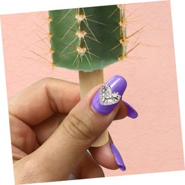 FOMIYES 25pcs Heart Shaped Nail Charms Cute Rhinestone Nail Decorations for Manicure Supplies Creative Designs for Parties Special Occasions