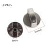LBB＆ZQQ 4Pcs Universal Gas Stove Knobs - 8mm Metal Hob