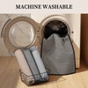 YIHOUSE Thin Bath Mat Black Bathroom Rugs Sets 2 Pieces,
