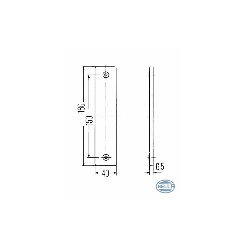 HELLA 8RA 002 023-021 Reflex Reflector - Lens Colour: Yellow
