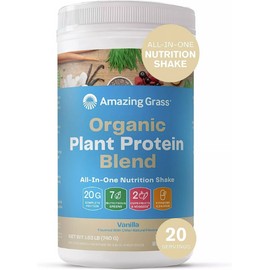 Amazing Grass Organic Plant Protein - NO SUGAR - 20 Servings - Vanilla