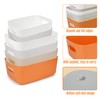 Spesh Pack of 6 Plastic Storage Boxes for Kitchen, Children's
