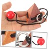 PACKOVE Disentanglement Puzzle Game Wooden Unlocking Educational for Adults Develops