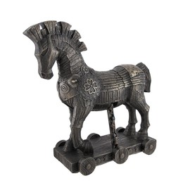 Veronese Design 10 3/8 Inch Greek Trojan Horse Home Decor Statue Cold Cast Resin Bronze Finish