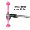 Caserry I-Shaped Resistance Band with Handles, 3 Pcs Elastic Exercise