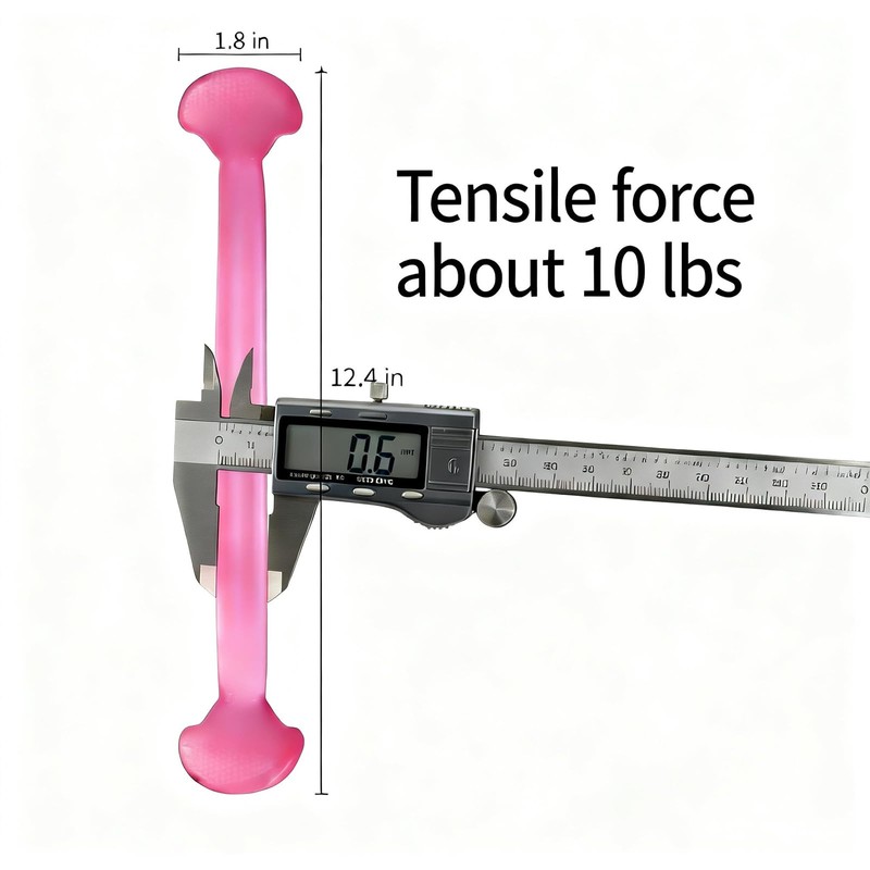 Caserry I-Shaped Resistance Band with Handles, 3 Pcs Elastic Exercise