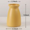 hjn Yellow Ceramic Vase – Minimalist Home Decor Vase for