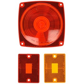 Optronics A8RK Tail and Side Marker Light Replacement Lens Set, Red