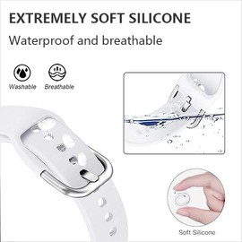 Xininyia DR06 Smart Watch Bands, For Fitpolo/TOOBUR/FQQ/BlazeChip DR06 Soft Silicone Smart Watch Bands Adjustable Straps Quick Release Replacement Wristbands (8-PACK)