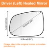 Senzeal Driver Side Heated Mirror Glass Replacement for Volvo S60