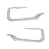 Pair Front Chrome Molding Bumper Trim Set Compatible with 2016