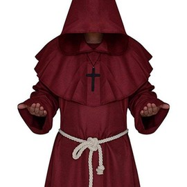 LHJ Costume for The Medieval Monks Priest Robe Hooded Cosplay Various Styles