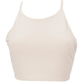 GURU SHOP Bikini Top Made of Organic Cotton, Top, Pixi Top, Yoga Top, Tie Top, Women, Orange, Size: 38, sand, 38