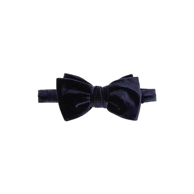 HUGO Men's Velvet Bow Tie, Dark Blue405