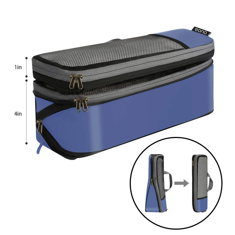 Eono Compression Packing Cubes, Luggage Organiser Set, Extensible Suitcase Organiser,