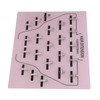 Wig Extension Holder Board Acrylic 22 Stainless Steel Clips Hair